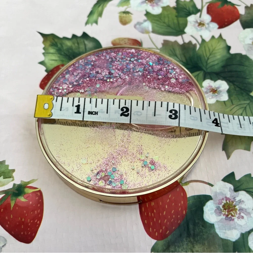 Pink Glitter Snow Globe Circle Eyeshadow Palette with 11 Colors - NIB